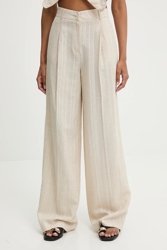 Ρούχα Λινό σετ Answear.LAB 6812.tos μπεζ