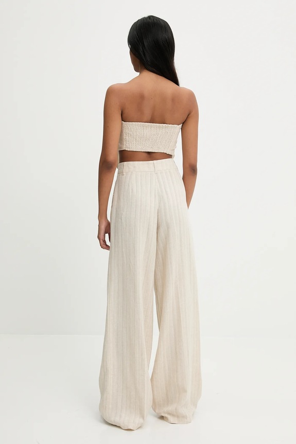 Λινό σετ Answear.LAB μπεζ 6812.tos