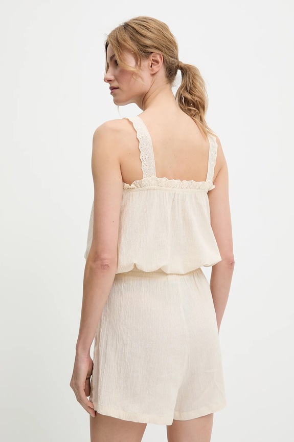 Ρούχα Μπλούζα και βαμβακερή βερμούδα N24173.tos μπεζ