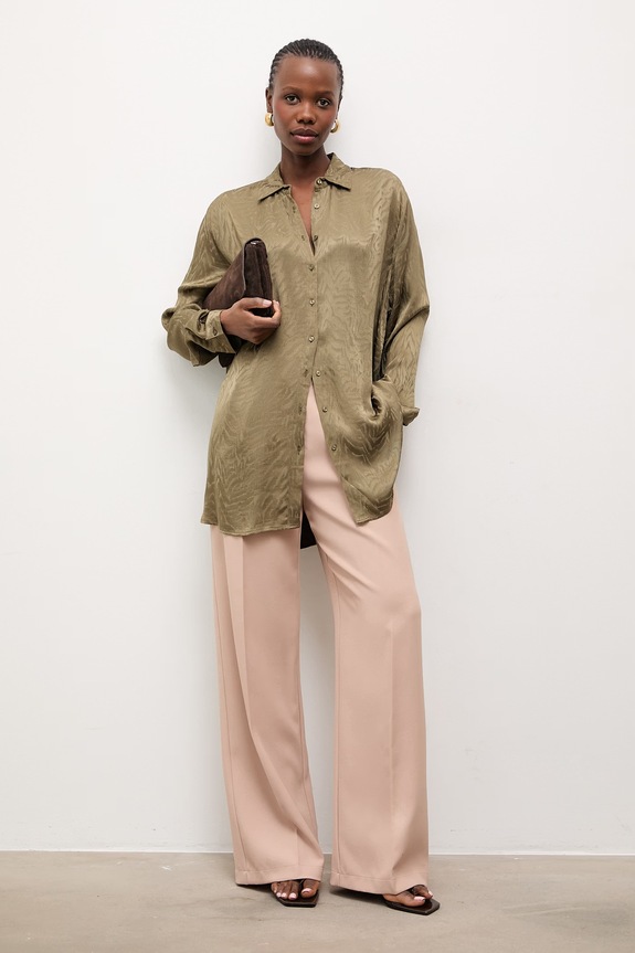 Πουκάμισο Answear.LAB 34210.TMS πράσινο WW25