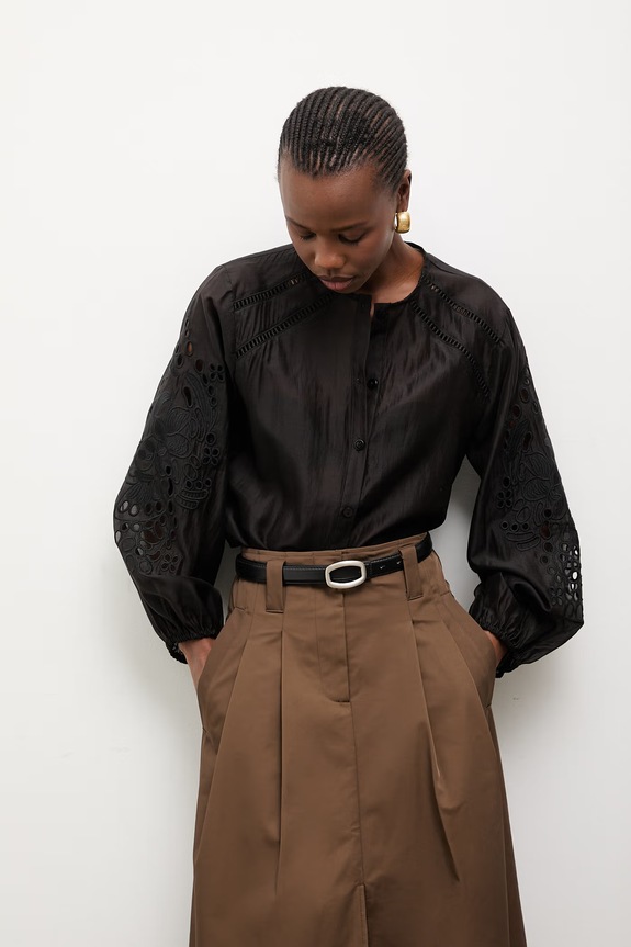 Answear Lab camicia semplice nero pk2755.ILK