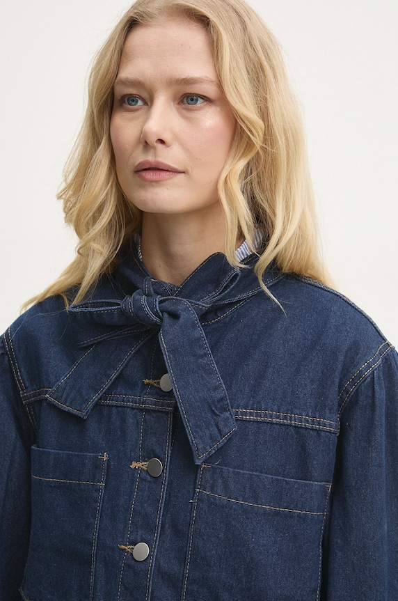 Answear Lab cămașă din denim albastru LR78001.hos