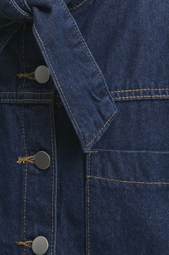 Answear Lab cămașă din denim LR78001.hos albastru