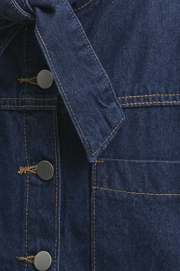 Answear Lab cămașă din denim LR78001.hos albastru
