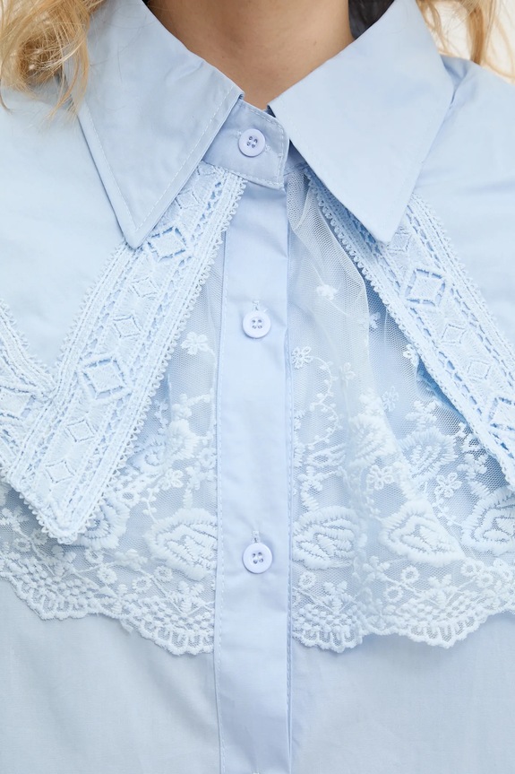 Pamučna košulja Answear.LAB W33050.ios plava