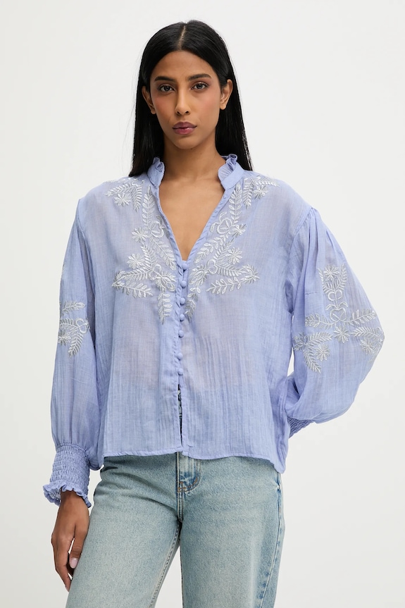 Answear.LAB koszula bawełniana casual niebieski ch20505.fh
