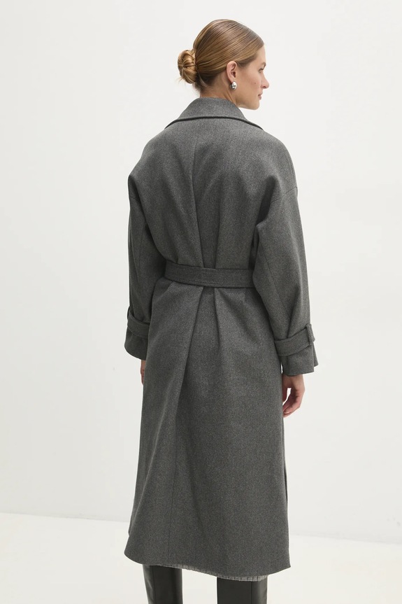 Odjeća Vuneni kaput Answear.LAB sng.45.tos siva