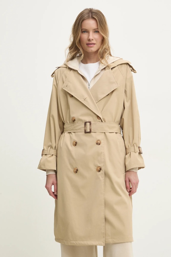 Answear.LAB trencz nieocieplane brązowy 8073.HWK