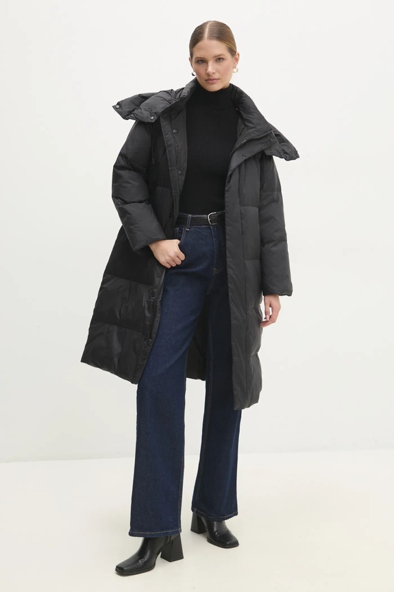 Páperová bunda Answear.LAB zateplené čierna 4913.ilk