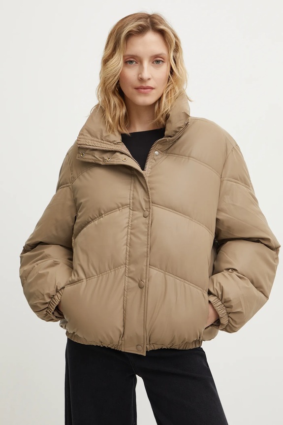 Jakna Answear.LAB s toplom postavom bež 8716.fos