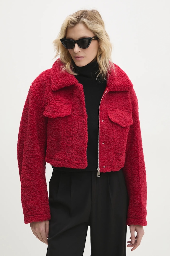 Jakna Answear.LAB crvena da0998.ilk