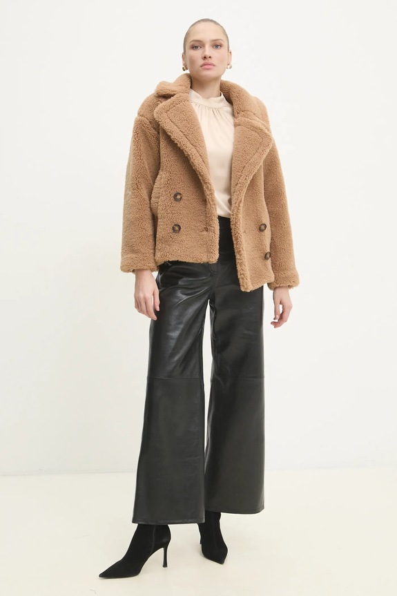 Answear.LAB kurtka 4198..flk brązowy WW25