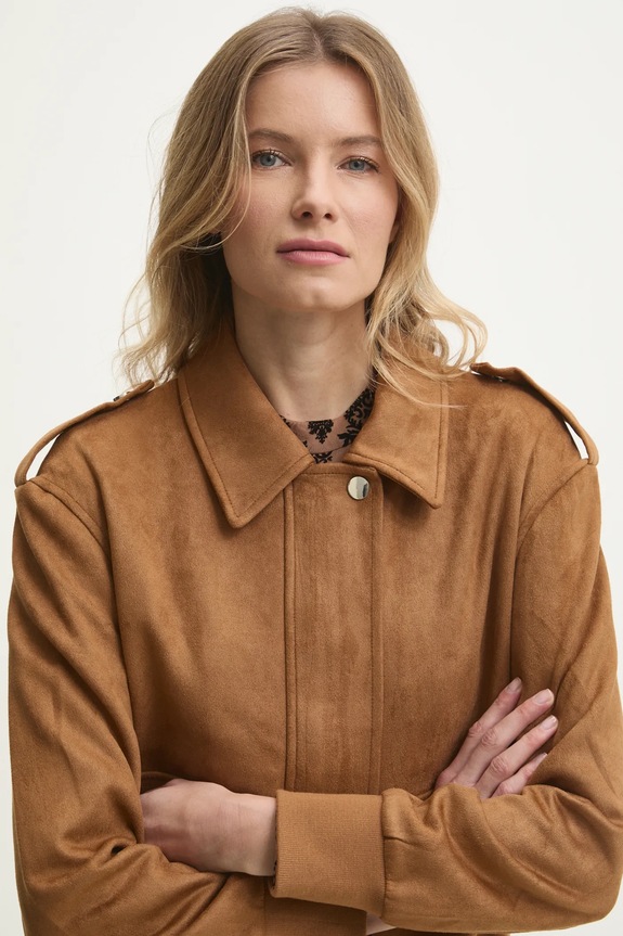 Answear.LAB kurtka brązowy 69813.b.ios