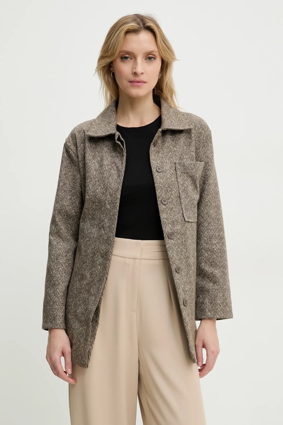 Μπουφάν Answear.LAB καφέ 34249.tos