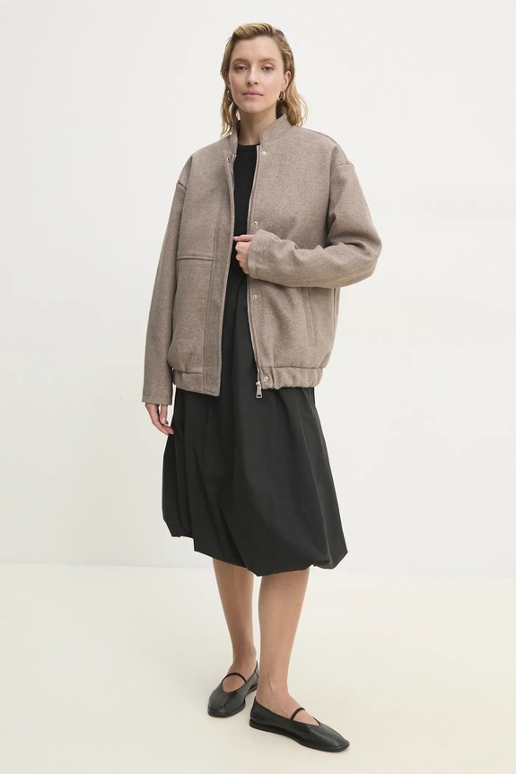 Answear.LAB kurtka OX9093.FKK beżowy WW25