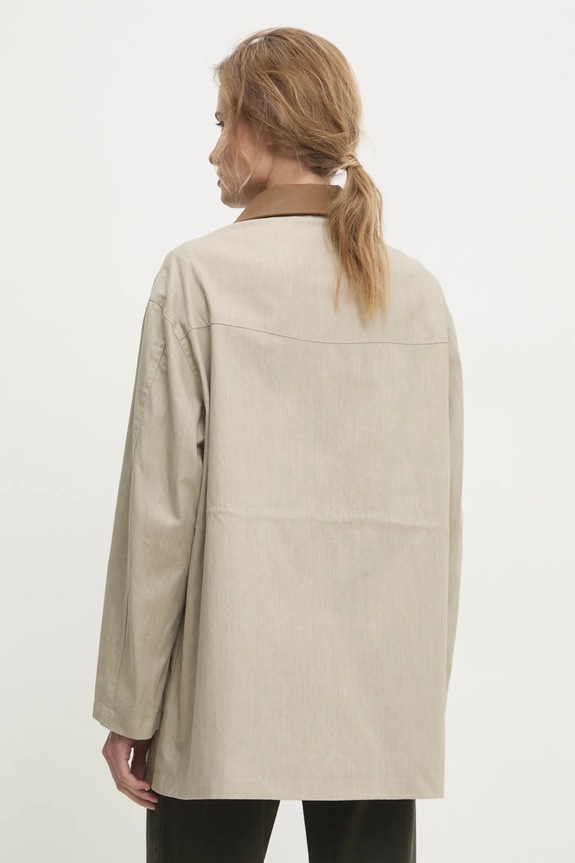 Ruházat Answear.LAB rövid kabát 3521.flk bézs