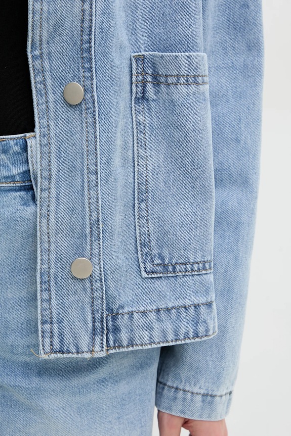 Answear.LAB giacca di jeans blu RD7335.flk