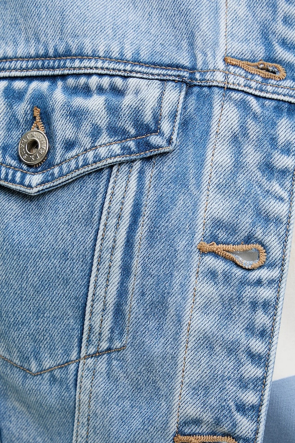 Answear.LAB kurtka jeansowa HS5586.ms niebieski
