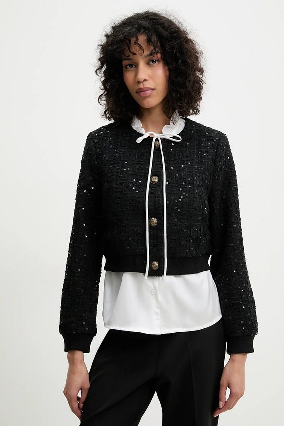 Answear Lab geaca cu captuseala negru v2438.fos