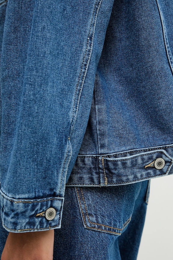 Answear.LAB kurtka jeansowa rd9006.1.flk niebieski