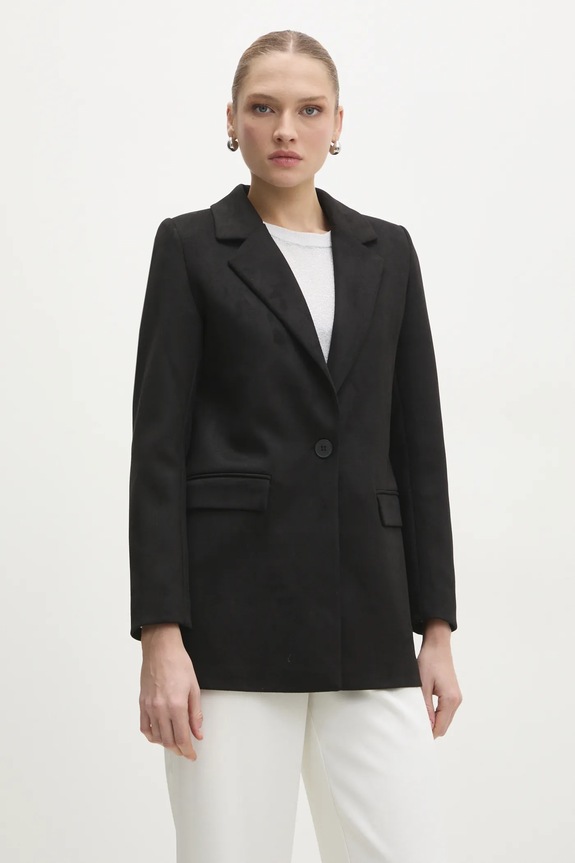 Answear.LAB marynarka tkanina czarny 8120.tms