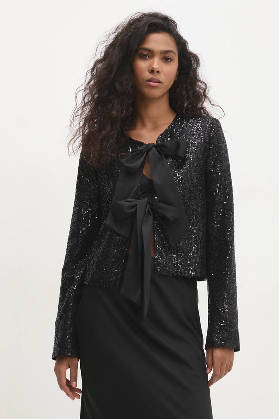 Answear.LAB marynarka aplikacja czarny 6535.tos