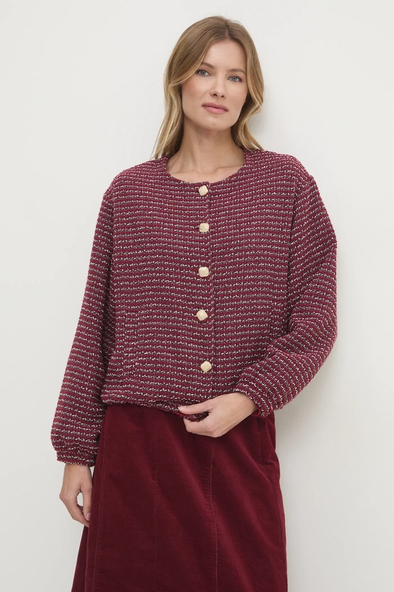 Answear.LAB marynarka dzianina czerwony 92780.IKK