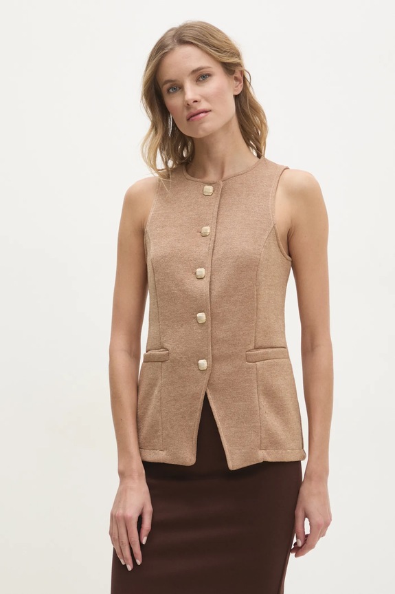 Answear.LAB gilet maglia beige 92760.IKK
