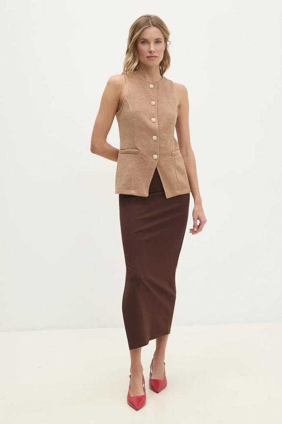 Answear.LAB gilet 92760.IKK beige WW25