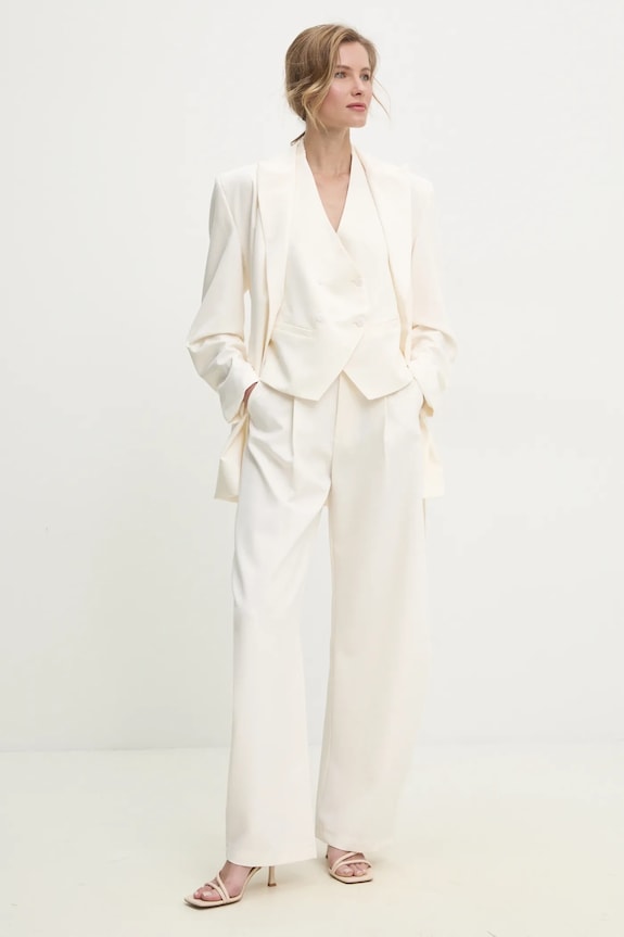 Answear.LAB marynarka LD2217.HWK beżowy WW25