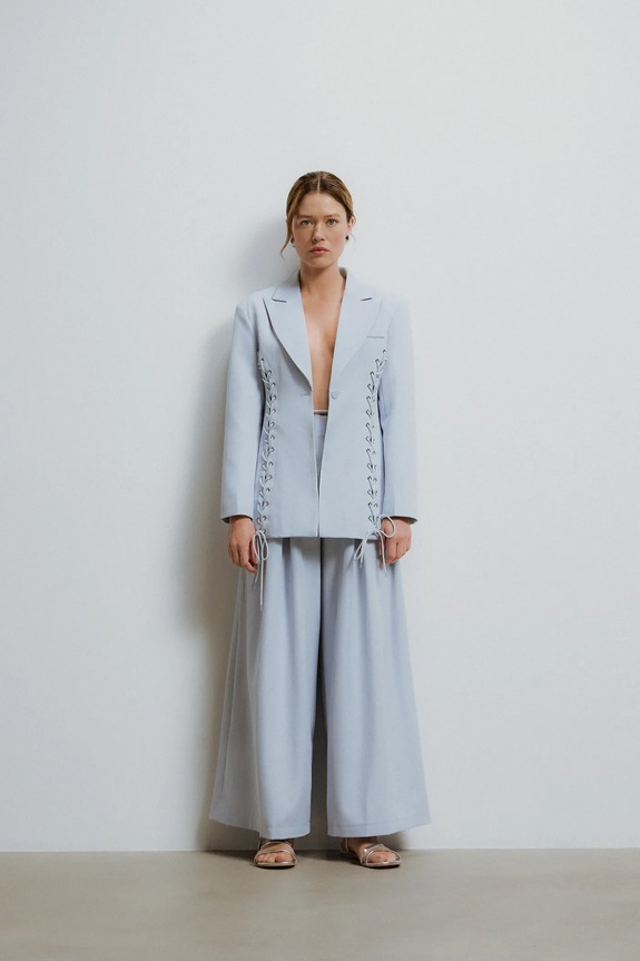 Answear.LAB zakó szövet kék V7739.iak