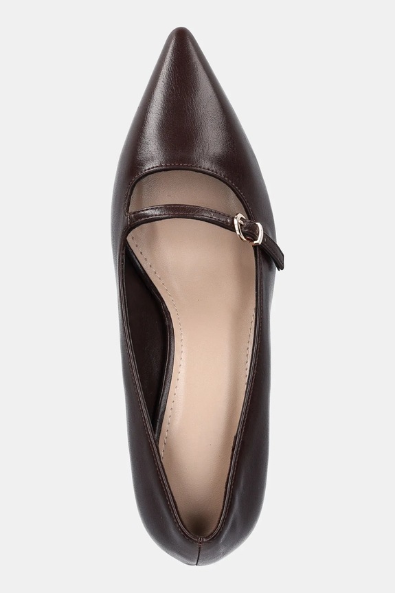 Answear Lab pantofi cu toc maro 5505.fos