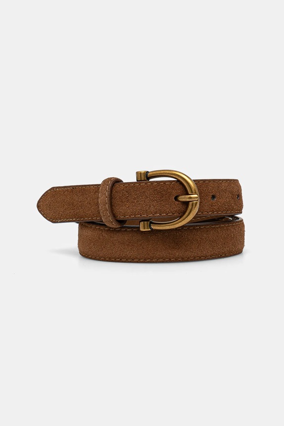 Answear.LAB pasek zamszowy brązowy 1251.CMS