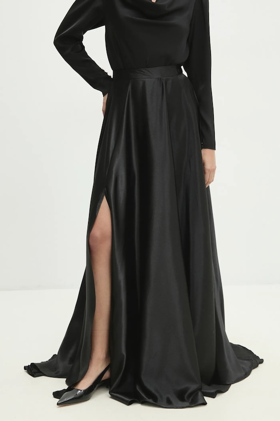 Sukně Answear.LAB maxi černá 12385.fms