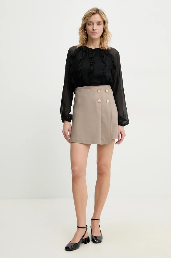 Φούστα Answear.LAB 4501.tos μπεζ WW25