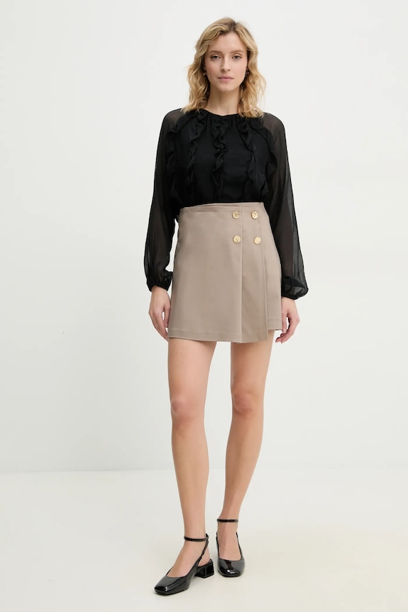 Φούστα Answear.LAB 4501.tos μπεζ WW25