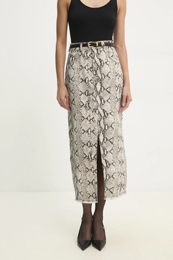 Βαμβακερή φούστα Answear.LAB AP25.Z46.TWK μπεζ WW25