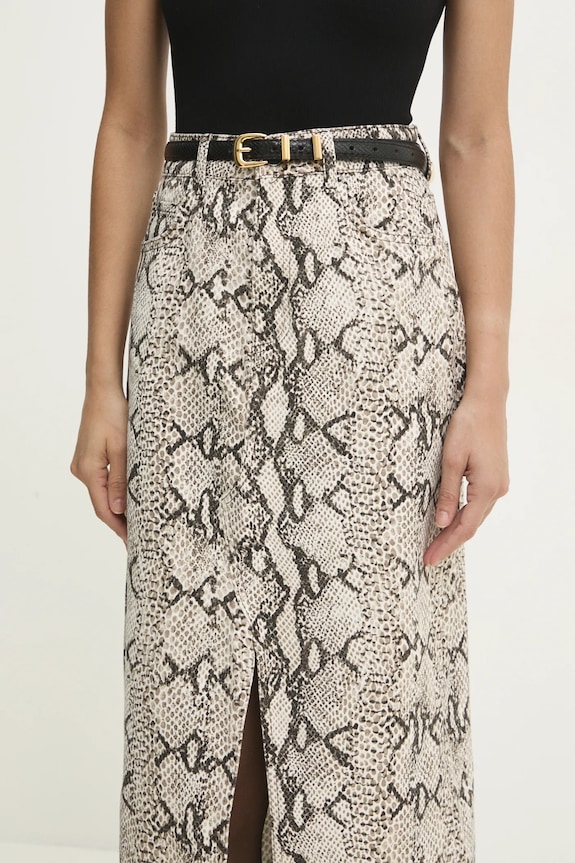 Βαμβακερή φούστα Answear.LAB AP25.Z46.TWK μπεζ