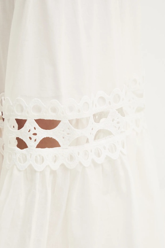 Answear.LAB spódnica bawełniana biały 81015.FKK