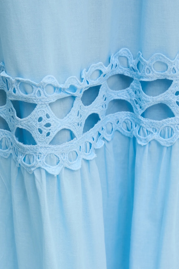 Βαμβακερή φούστα Answear.LAB μπλε 81015.FKK