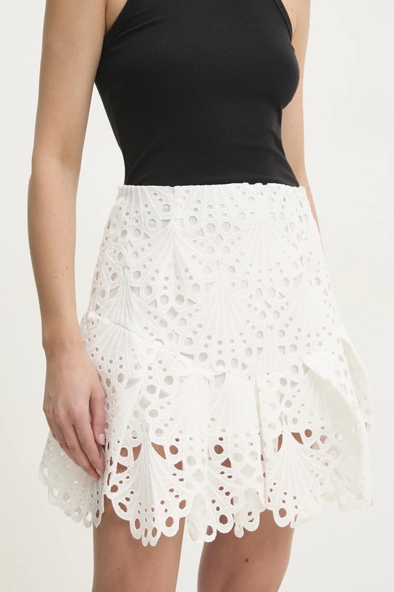 Φούστα Answear.LAB μίνι λευκό 81021.FKK