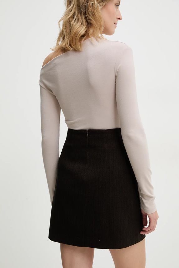 Odzież Answear.LAB spódnica 16577.TWK brązowy