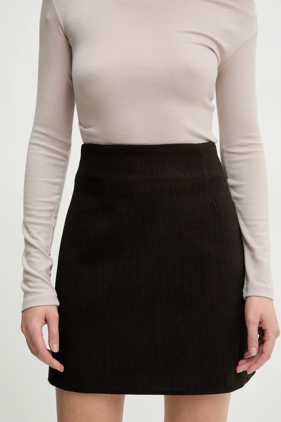 Answear.LAB spódnica brązowy 16577.TWK