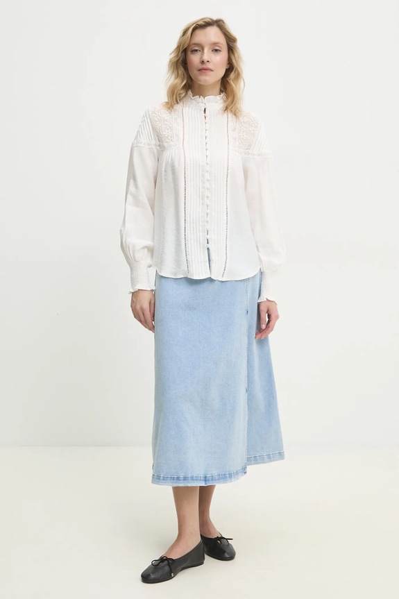 Answear Lab fustă din denim 9065.hos albastru WW25