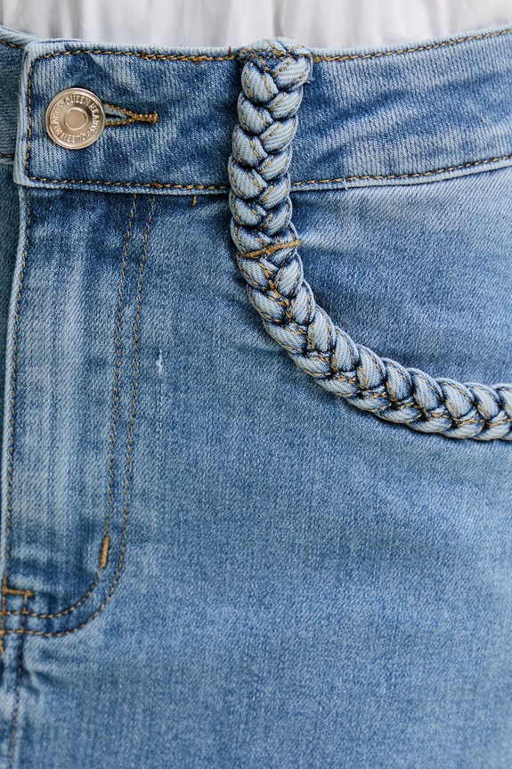 Τζιν φούστα Answear.LAB μπλε Q175.HWK