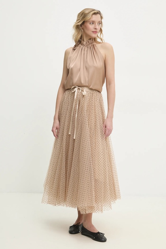 Answear.LAB spódnica ck08077.3.fms beżowy WW25