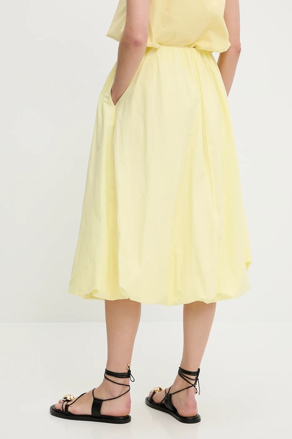 Ρούχα Βαμβακερή φούστα Answear.LAB 1691.HWK κίτρινο