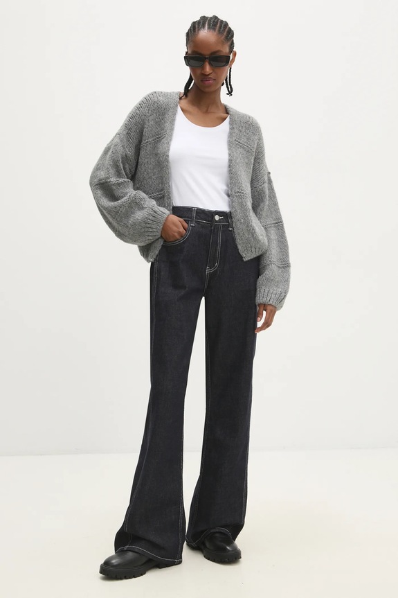 Answear.LAB jeansy L21385.hos granatowy WW25