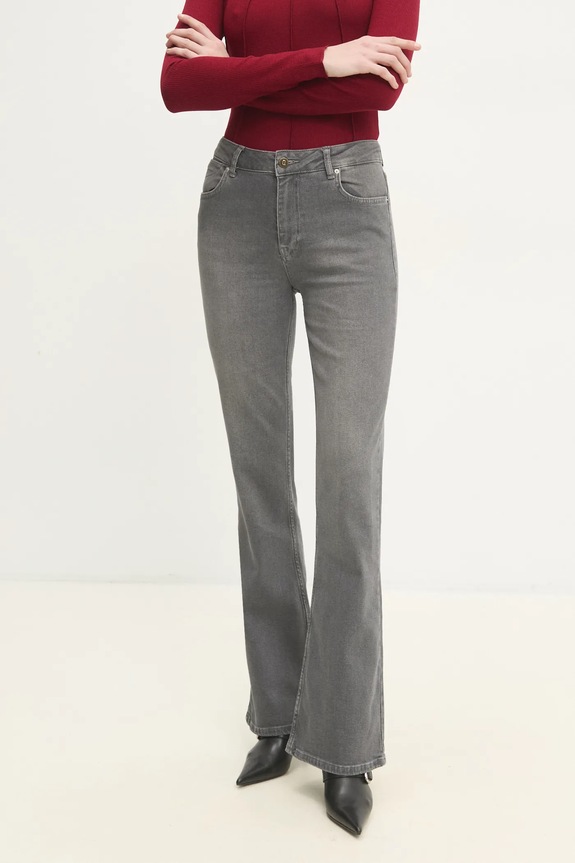 Τζιν παντελόνι Answear.LAB γκρί 9454.tos