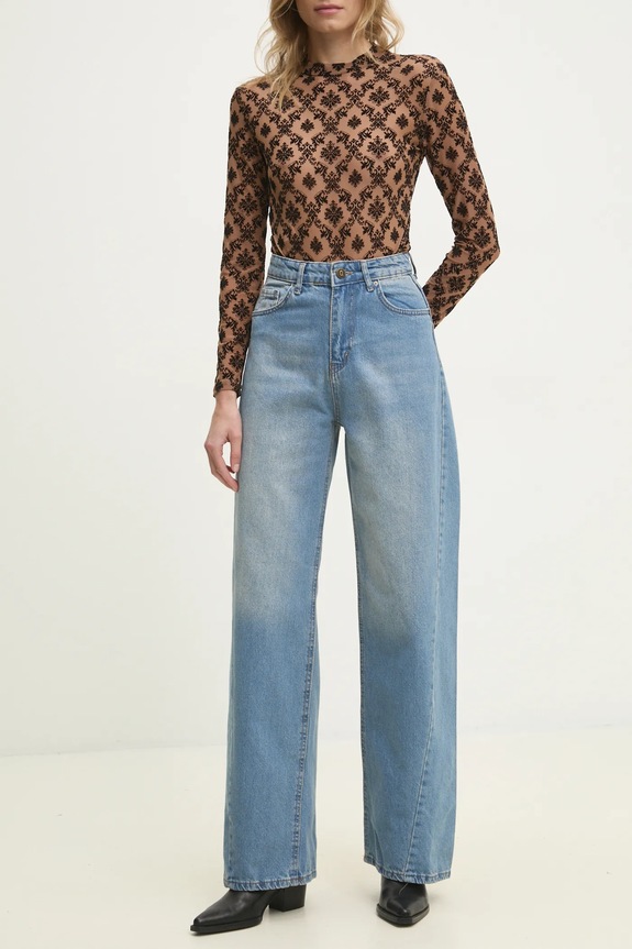 Kavbojke Answear.LAB modra sng.90.tos